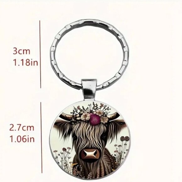 🎉Host Pick!!!🎉 Country Cow Keychain - Picture 3 of 4